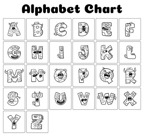 4 Best Images Of Chart Full Page Alphabet Abc Printable 10 Best