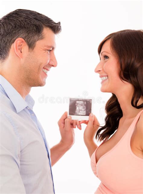 De Zwangerschap Van Het Paar Stock Foto Afbeelding Bestaande Uit