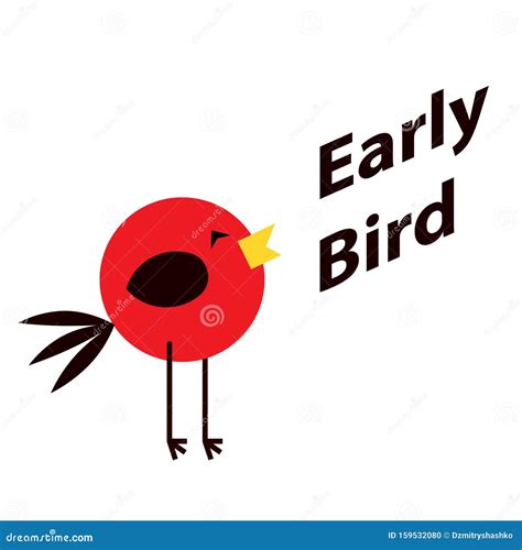 Early Bird Poster Stock Vector Illustration Of Abstract 159532080