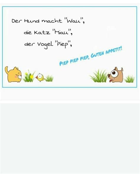 Tischspruch tiere | Tischsprüche, Kindergedichte, Kinderlieder