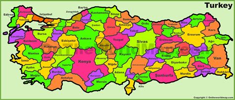 Political Map Of Turkey And Surrounding Countries Map Of World