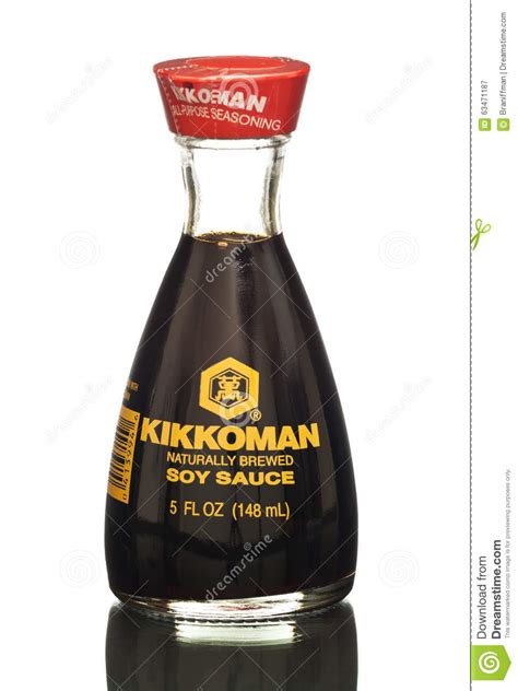 Bottle Of Kikkoman Soy Sauce Editorial Photography Image Of Leader