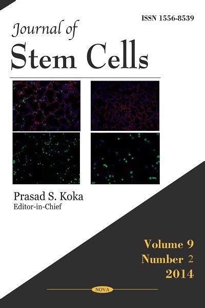 Volume 9 Issue 2 2014 Journal Of Stem Cells Nova Science Publishers