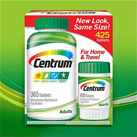 Centrum Adult 200 Count Multivitamin Multimineral Supplement Tablet