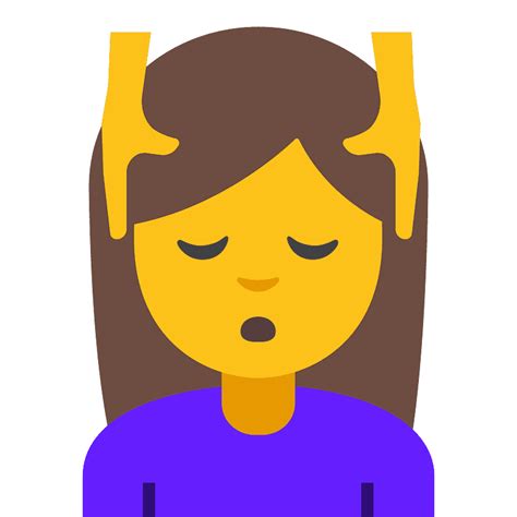 Woman Getting Massage Emoji Clipart Free Download Transparent Png