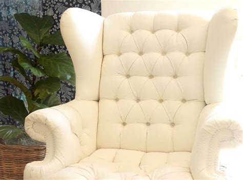 This set of chairs will make a great addition to your home. How to Paint Upholstery: Old Fabric Chair Gets Beautiful ...