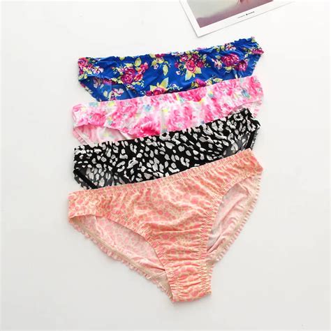 Printed Underwear Women Colorful Midwaist Briefs 1pc Free Shipping