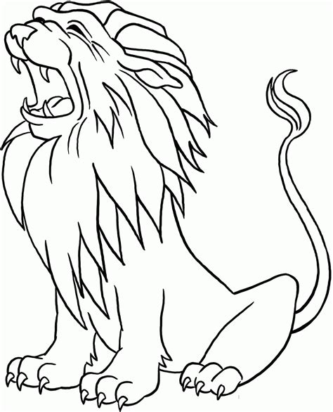Free printable lion pdf coloring page. A LION WITH LITTLE LIONS COLORING PAGES - Coloring Home