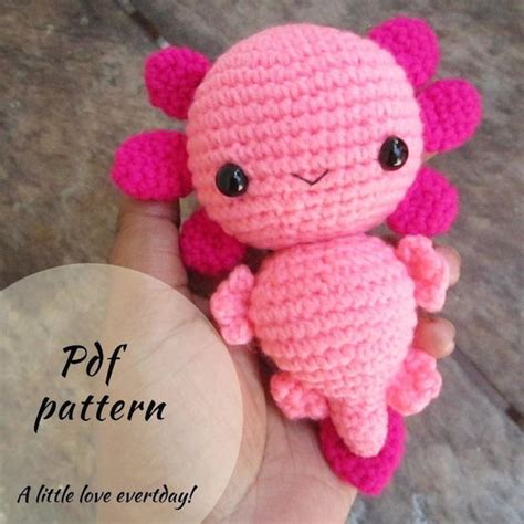 Amigurumi Axolotl Pattern Crochet Pattern Amigurumi Pattern Etsy