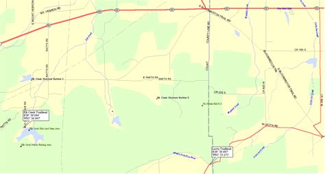 Detailed Map To Elk Creek And Leota Trailheads On The Knobstone Trail