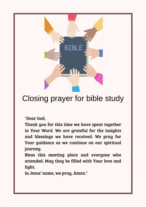 Closing Prayer For Bible Study Effective And Powerful Prayers