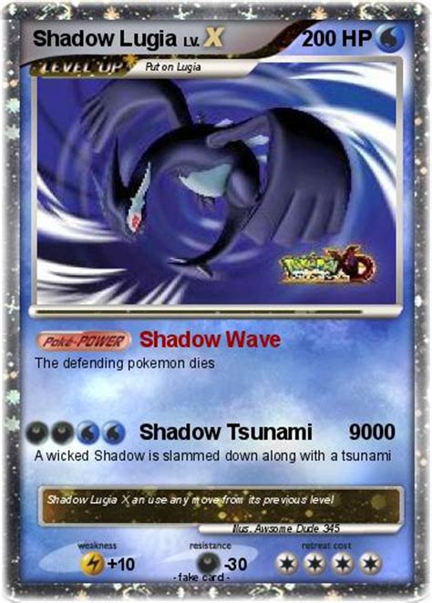 Shadow lugia and.shadow blast i guess xd i honestly dont know. Pokémon Shadow Lugia 893 893 - Shadow Wave - My Pokemon Card