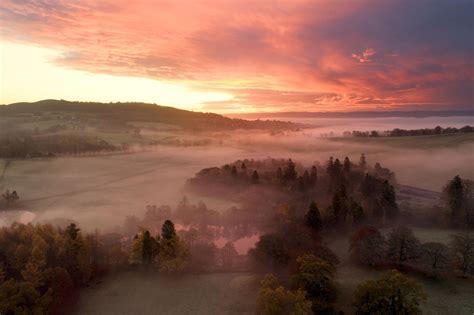 A Misty Sunrise In Perthshire Places To Travel Sunrise Pictures Sunrise
