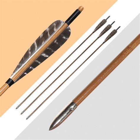 612 Archery Handmade Bamboo Arrows Traditional Wooden Arrows Etsy