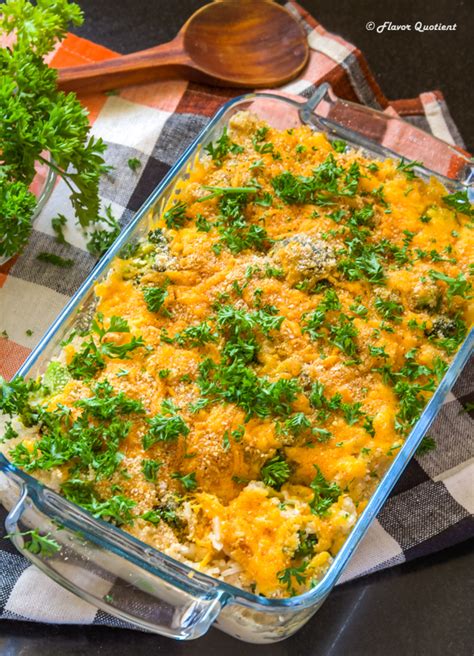 Bake for 50 minutes or until the chicken is cooked through and the rice is tender. Cheesy Chicken Broccoli Rice Casserole *Video Recipe* - Flavor Quotient