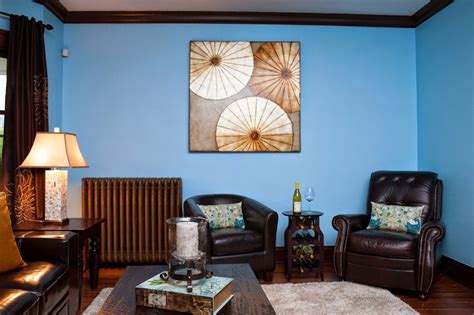 dekorasi ruang tamu warna biru muda rumah impian