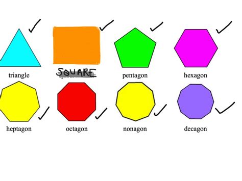 Polygons are 2d shapes that have a certain number of sides. Common geometric shapes | Math | ShowMe
