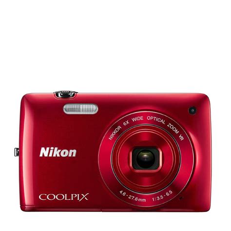 Nikon Coolpix S4300 Compact Digital Camera Red 16mp 6x Optical Zoom