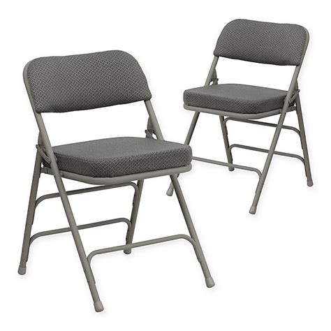 Kealive folding chair steel upholstered padded seat and back 4 pack vinyl padded folding chairs stacked double hinged 330 lbs weight capacity, 4 padded dining chairs metal frame, black. Flash Furniture Hercules Padded Folding Chairs (Set of 2 ...