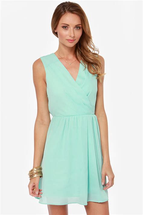 Pretty Mint Dress Sleeveless Dress Mint Blue Dress 4200 Lulus