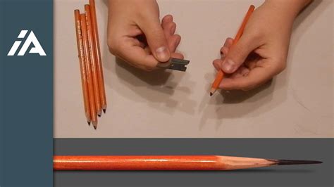 How To Sharpen Charcoal Pencils Youtube
