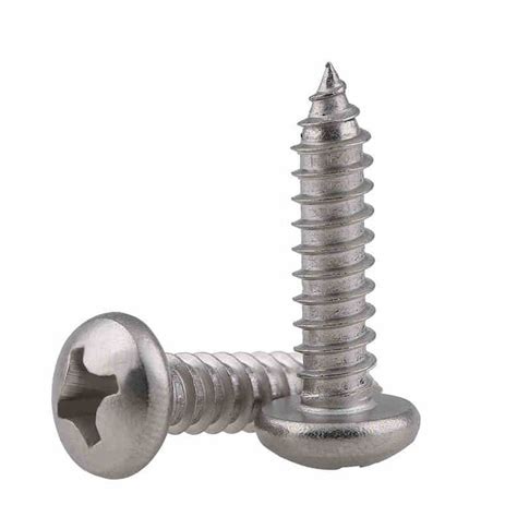 M3 304 Stainless Steel Phillips Rounded Head Self Tapping Screws