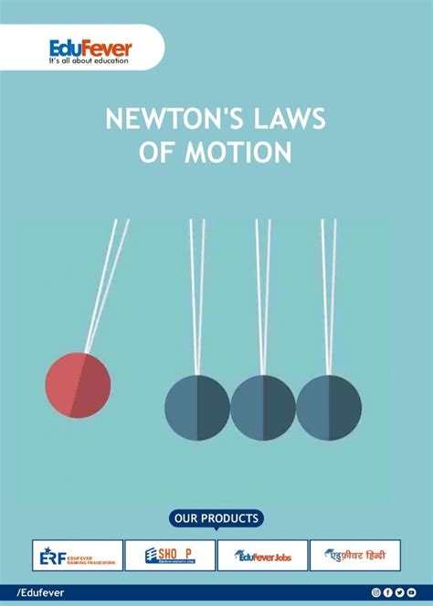 The Newtons Laws Of Motion Is Shown In This Brochure Which Shows Three