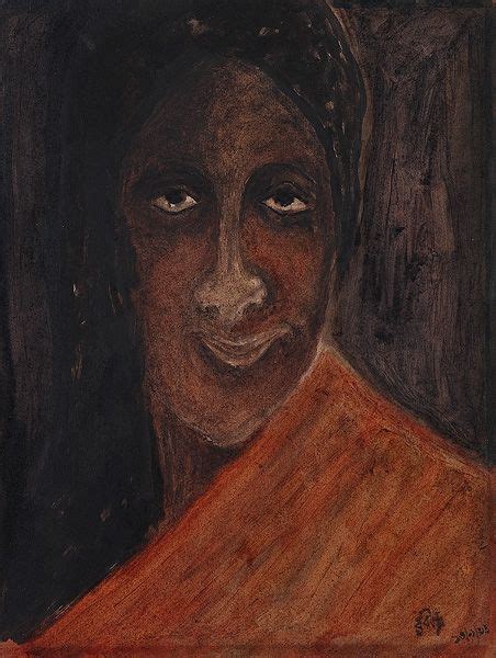Rabindranath Tagore Untitled Kadambari Devi 1936 Brush And Ink