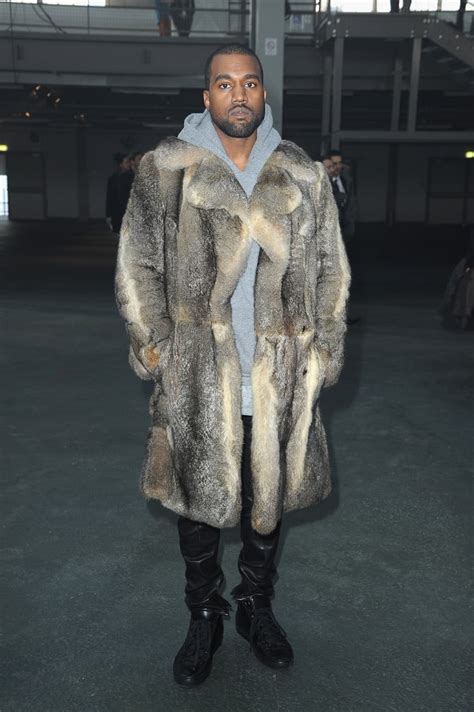 Kanye West At The Givenchy Menswear Show Models And Celebrities At
