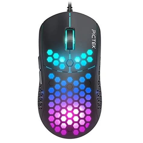 Pictek Gaming Mouse Wired 8 Programmable Buttons Chroma Rgb Backlit