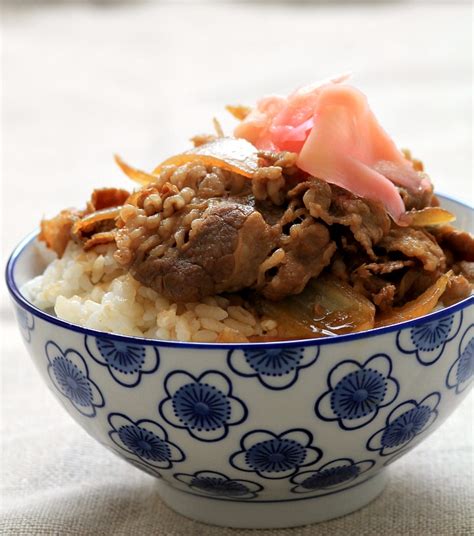 My Bare Cupboard Yoshinoya Style Gyudon Japanese Beef And Rice Bowl