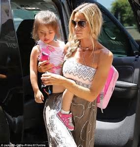Denise Richards In Stylish Maxi Dress As She Takes Daughter Eloise For