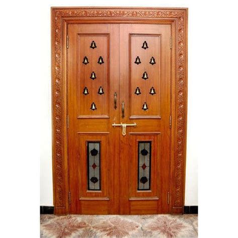 Wooden Brown Pooja Room Door For Home Sizedimension 35 X 7 Feet