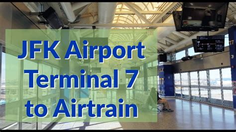 Jfk Airport Terminal 7 Arrivals To Airtrain Walk Youtube