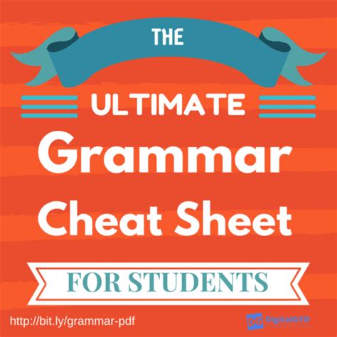 Grammar Rules Cheat Sheet Grammar Cheat Sheet Writing Tips Quick Better