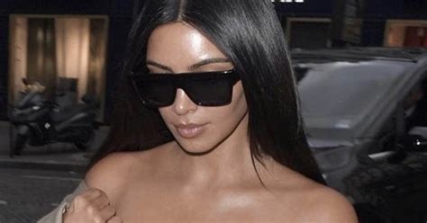 Kim Kardashian Teeters On Nip Slip As Jacket Refuses To Stay Up Daily