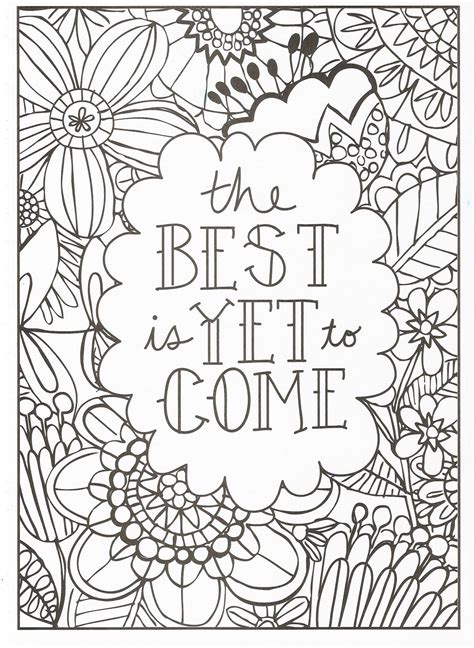 Free Printable Inspirational Quotes Coloring Pages Londongar