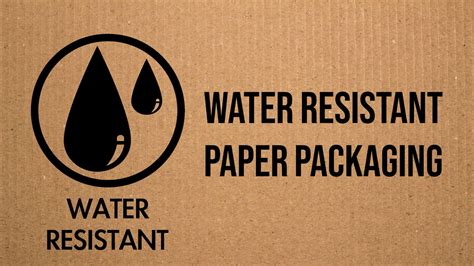 Water Resistant Paper Packaging Two Sides