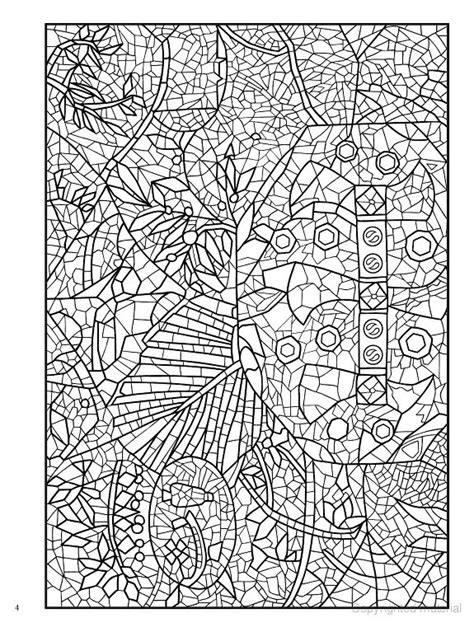 Mosaic Coloring Book Coloring Books Animal Coloring Pages Creative
