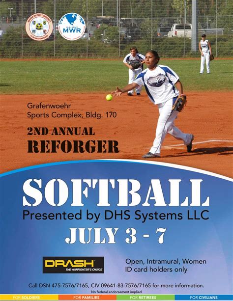 2nd Annual Reforger Softball Tournament Presented By Dhs Systems