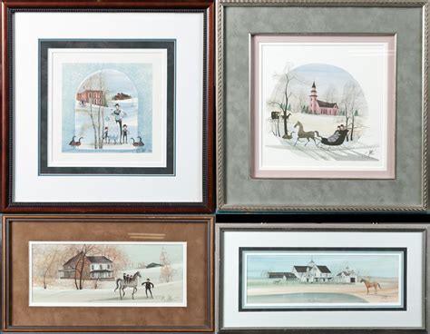4 Patricia Buckley Moss Signed Prints