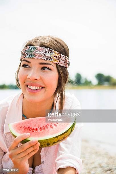 Woman Holding Melons Chest Photos And Premium High Res Pictures Getty