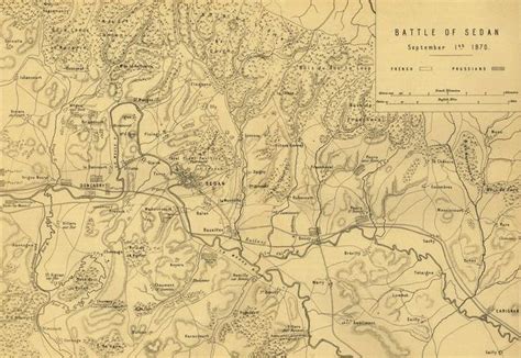 Map Of The Battle Of Sedan 1 September 1870