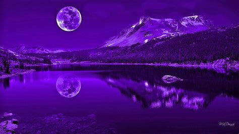 Free Download Purple Moon Wallpaper 3284 Hd Wallpaper