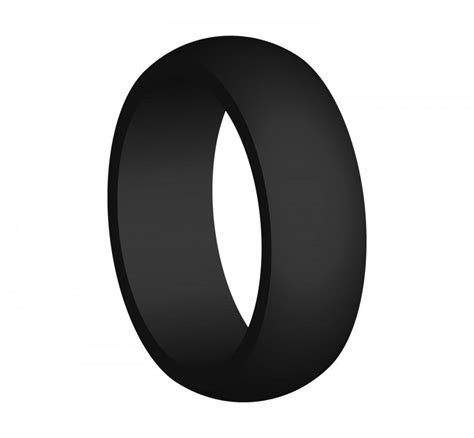 Men39s Black Silicone Wedding Engagement Ring Band Medical Grade Flexible Rubber Modern Athletic Military Outdoors Jewelry Gift For Husband 