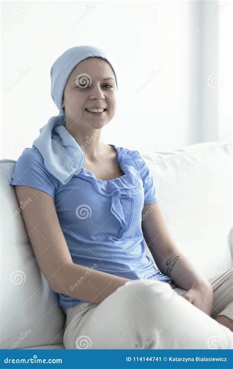 A Woman After Chemotherapy Stock Image Image Of Portrait