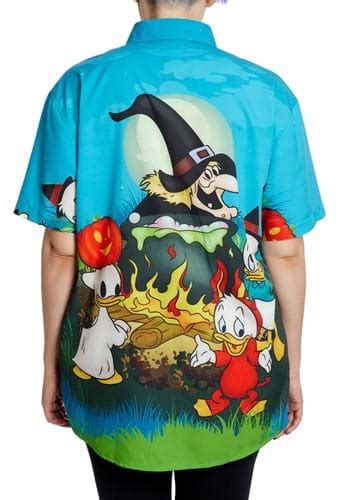 Loungefly Disney Huey Dewey And Louie Halloween Camp Shirt