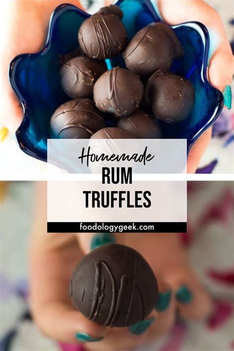 You Only Need 4 Ingredients To Make These Easy Boozy Truffles This Homemade Rum Truffle Recipe