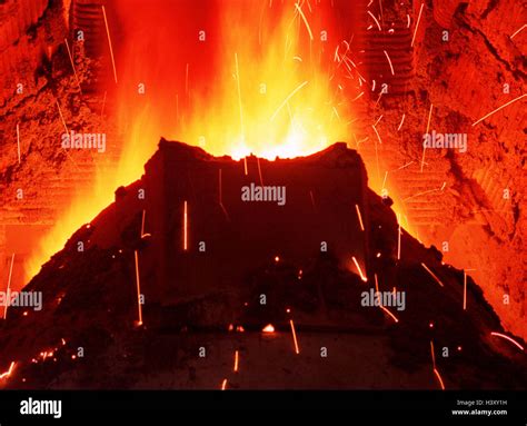 Germany Steel Industry Ironworks Blast Furnace Detail Slag Economy