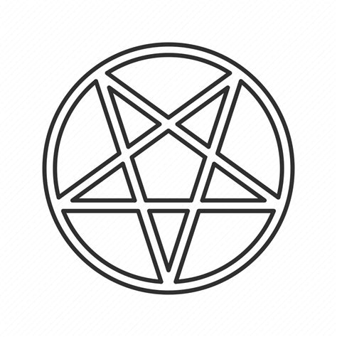 Evil Symbol Inverted Pentagram Pentagram Star Icon Download On